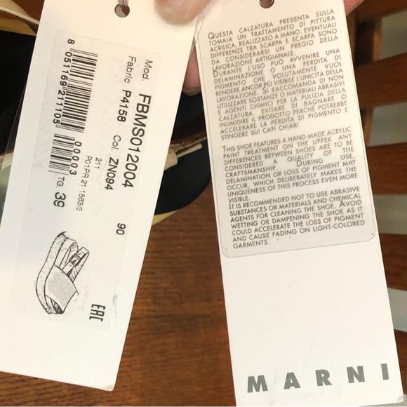 Marni Leather Beige/Hot Pink/Black Sandals, 39/8.5 - Picture 15 of 15